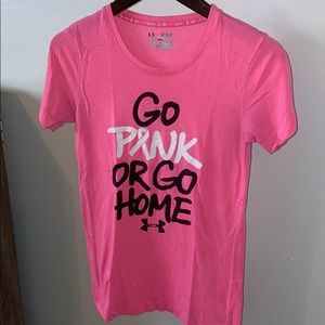 Under Armour- Ladies Go Pink Or Go Home XS